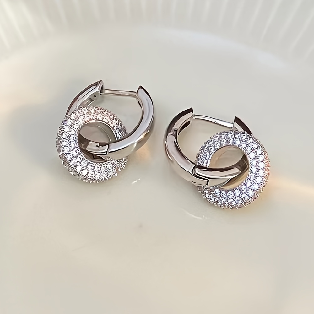 Women's Japanese & Korean Style Round Pendant Earrings